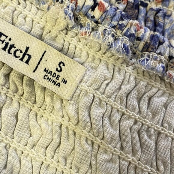 Abercrombie and Fitch Mini Dress in Blue Ditsy Floral - Picture 6 of 11